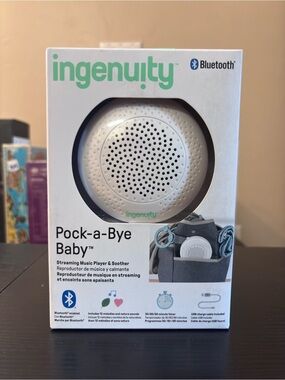 Ingenuity Pock-a-Bye Baby Streaming Music Player & Soother Bluetooth Portable